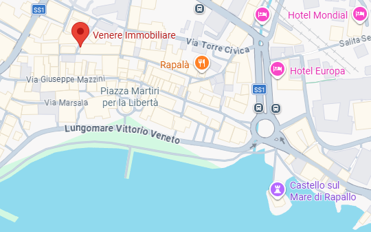 Mappa della posizione dell'agenzia